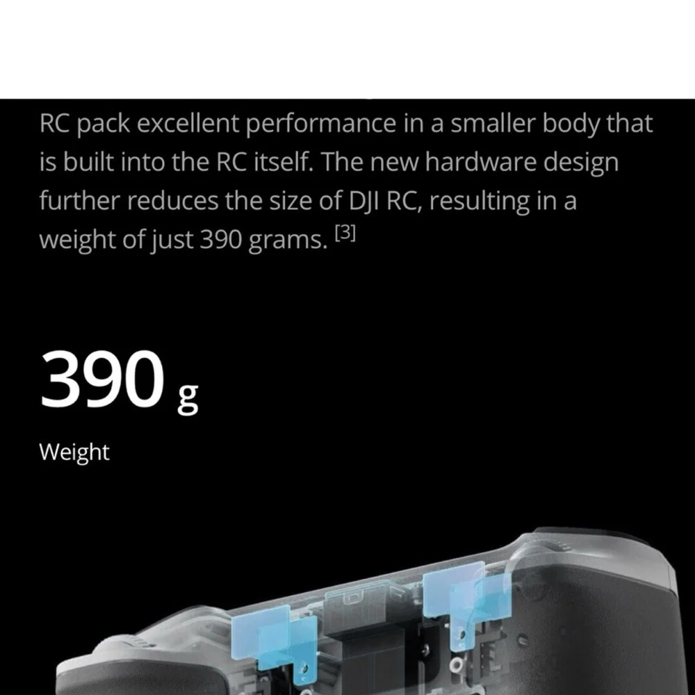 DJI Remote Controller with Built-In Screen - Light Gray and Black